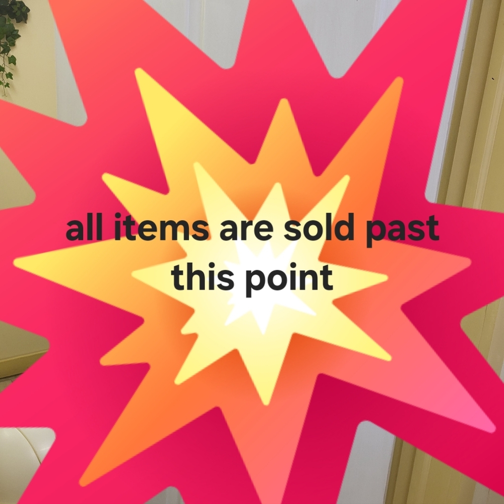All Items Are Sold Past This Point